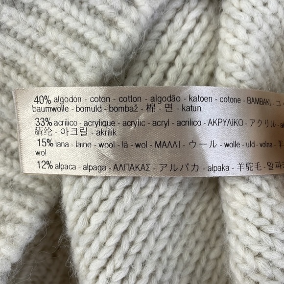 Massimo Dutti Wool/Alpaca Chunky Knit Sweater - Picture 4 of 4